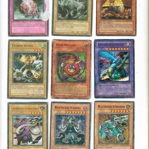 Yu Gi Oh! pack of 18 used cards from 1996