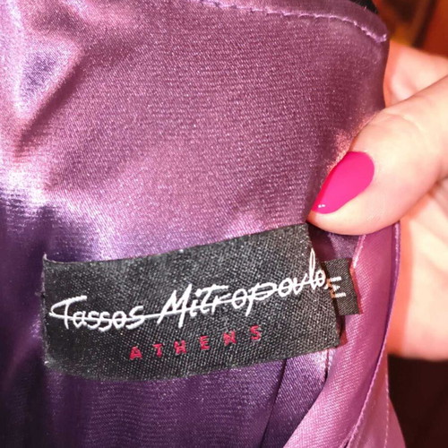 Tassos Mitropoulos Mini Dress like new, velvet and satin corset detail, medium