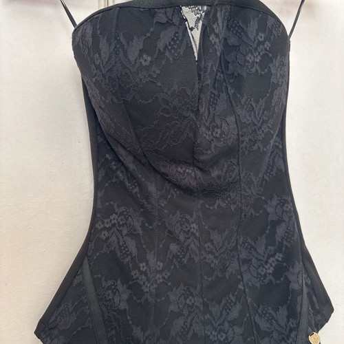Bustier Med black lace like new, size S