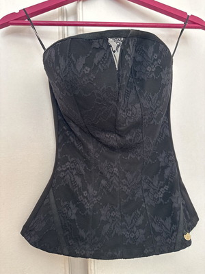 Bustier Med black lace like new, size S