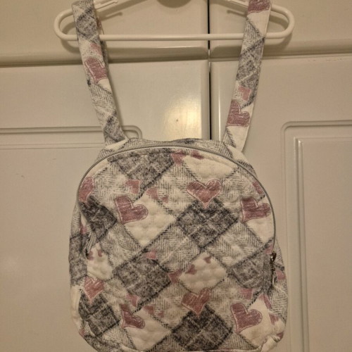 Dress set with backpack purse like new, Miss Ebita, gray pink, 4 years