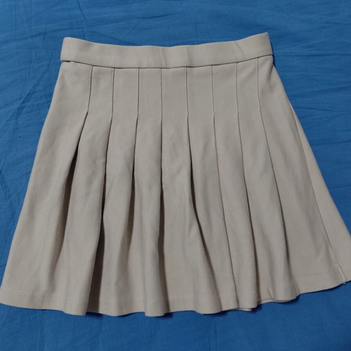 Zara beige pleated mini skirt like new, size 140 cm, age 10