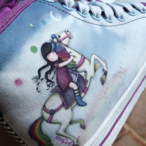 Santoro London Gorjuss High Sneakers Size 36 New