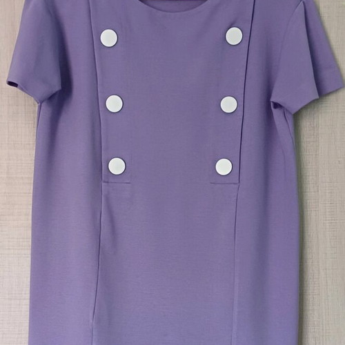 Moschino short-sleeve blouse used in purple lilac color size S