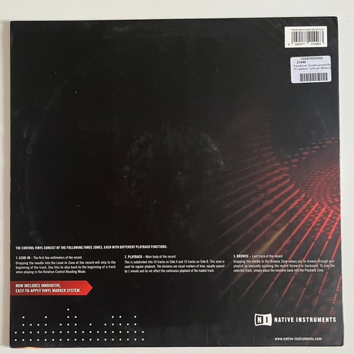 Traktor MK2 Control Vinyl used, pack of 2 with Butter Rug 2 slipmats