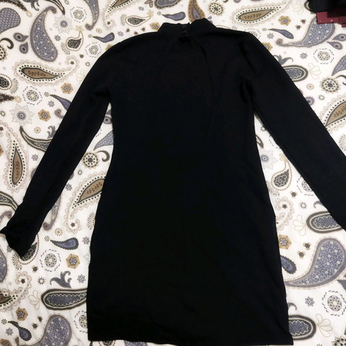 Black short dress medium used with open back