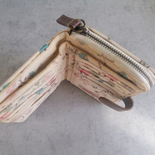 Kath Kidston vintage wallet used with floral design and card slots