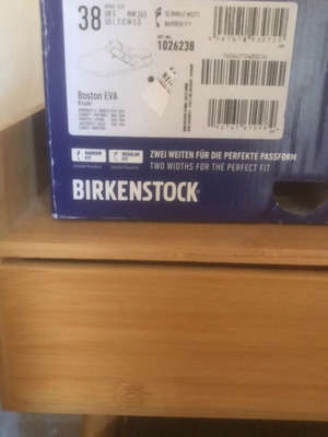 Birkenstock Eva sandals size 38, narrow fit, new