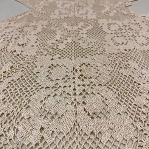 Handmade old table runner used