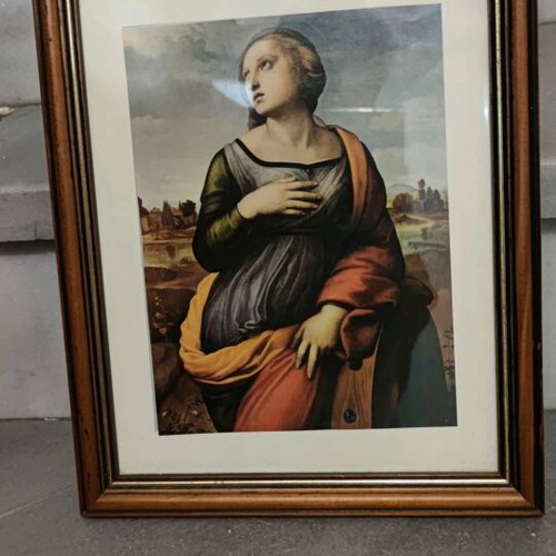 Frames with glass and new prints, set of 12 pieces