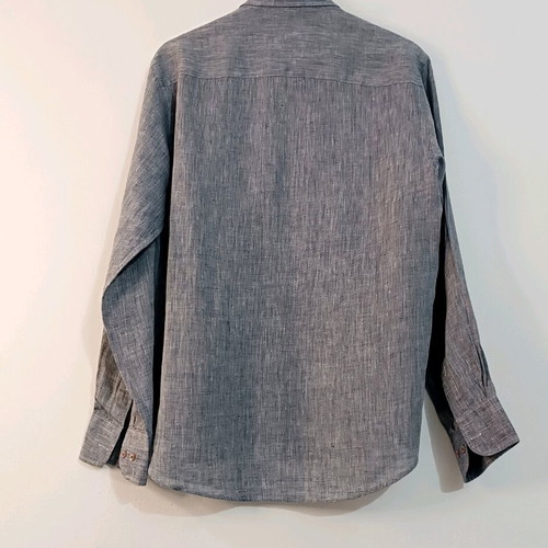 Jazzy Studio linen shirt gray size M like new