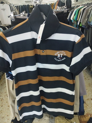 Men's Polo Shirt Tabba with Blue and White New, Sizes M-3XL