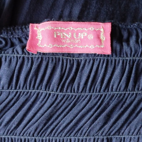 Maxi dress Pin Up dark blue like new, lace bust