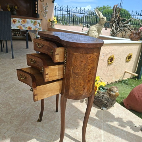 Rosewood coffee table with gold details like new