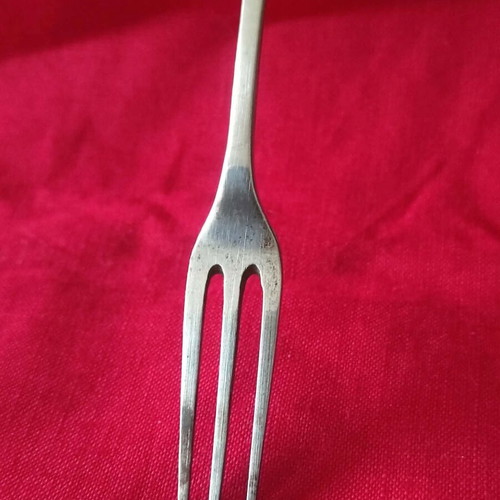 Silver 800 Dessert Spoon and Fork Vintage Set like new