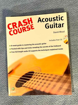 Crash Course Acoustic Guitar book like new, English