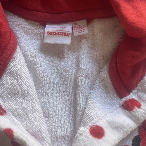 Disney Minnie Mouse children's bathrobe used, size 5-6 years