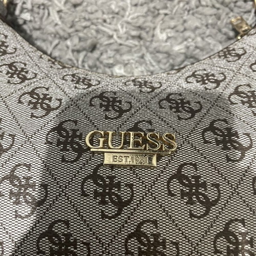 Guess shoulder bag, brown and grey