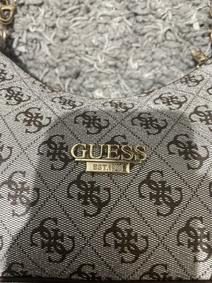 Guess shoulder bag, brown and grey