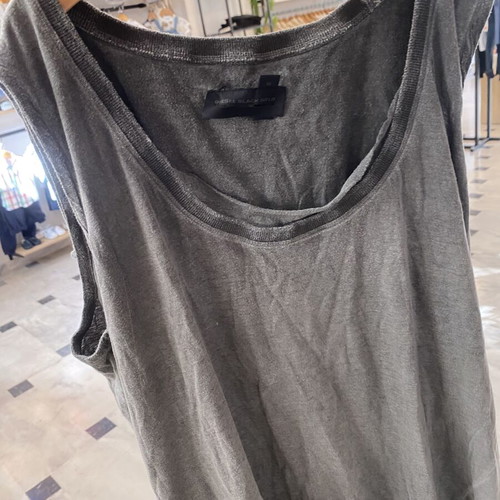 Diesel sleeveless cotton top like new, grey