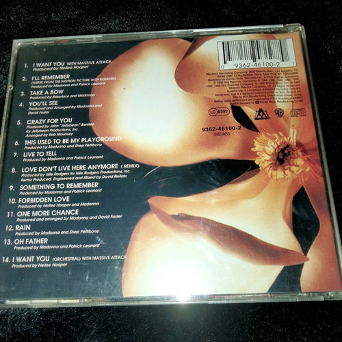Madonna Something To Remember CD in good condition