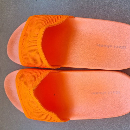 Flip flops like new, orange, size 40