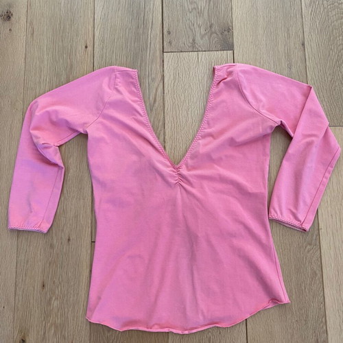 Fornarina top like new, pink, back opening, 3/4 sleeve, size S