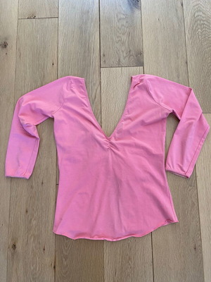 Fornarina top like new, pink, back opening, 3/4 sleeve, size S