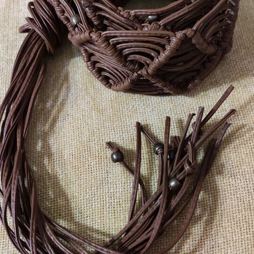 WOVEN LEATHER BELT