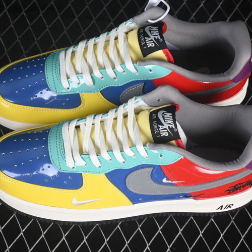 Nike Air Force 1 sneakers new, handmade colorful design