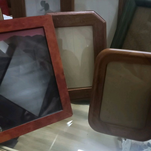 Retro vintage wooden frames like new