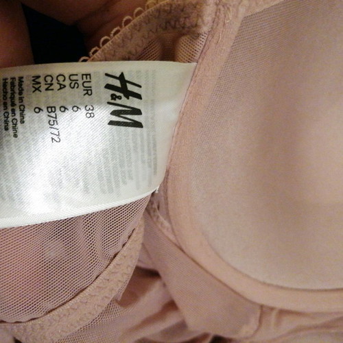 H&M bodysuit pink/champagne like new, size 38