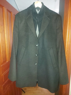 Black Italian Job coat size 52 or large like new
