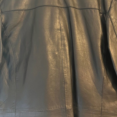 Selected leather jacket like new, black, size L