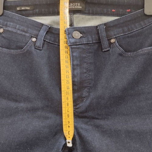 Talbots slim ankle jeans new dark blue small medium