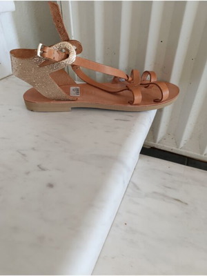 A.L.E. sandals size 39, new, genuine leather, brown