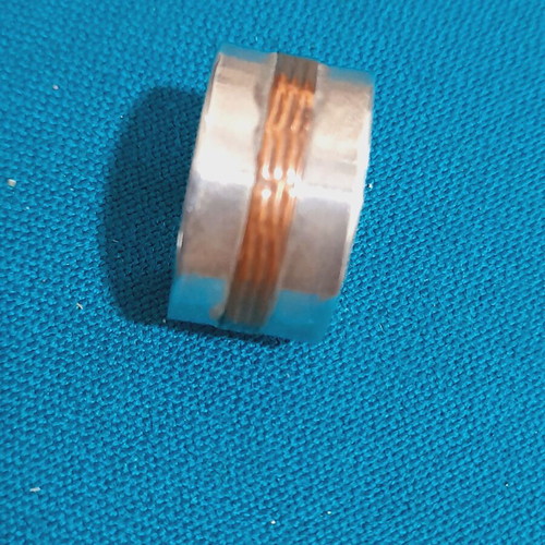 Silver ring handmade 925 with copper decoration, new