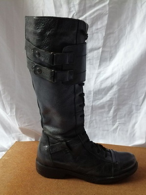Sibil2 women's leather boots size 37, black
