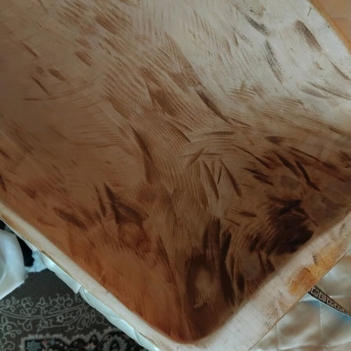 Authentic wooden trough used, over 70 years old