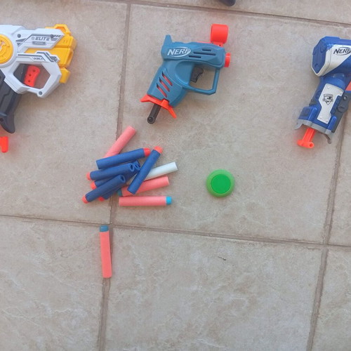 Nerf blasters and Nerf water gun like new