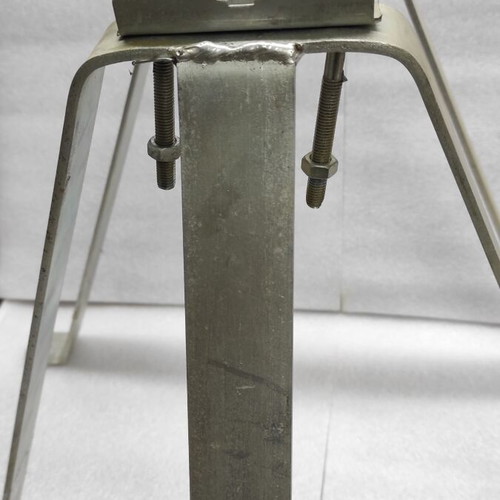 Large galvanized base for mast mounting new