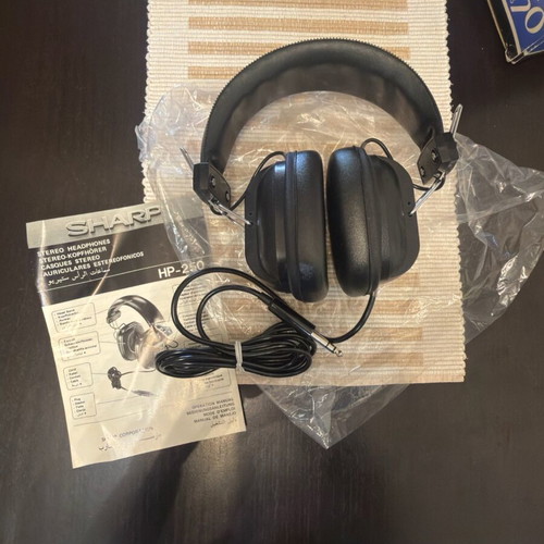Sharp vintage headphones 1970-1980 new in box