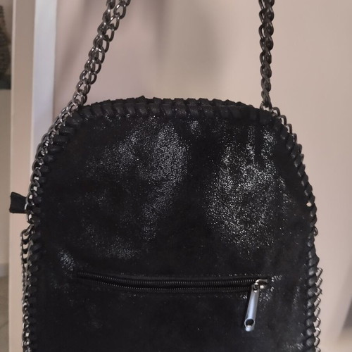 Shoulder and hand bag new, black 25x27