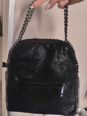 Shoulder and hand bag new, black 25x27