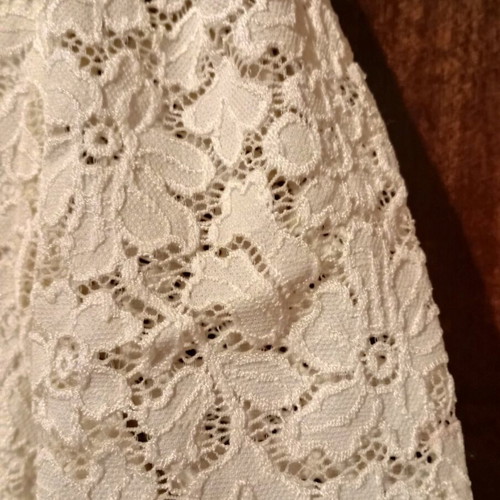 Lace dress white knee-length like new