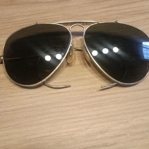 Ray Ban vintage 1980 sunglasses used, gold