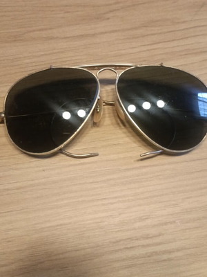 Ray Ban vintage 1980 sunglasses used, gold