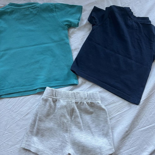 Baby clothing set 9-12 months with Ted Baker turquoise tshirt and F&F shorts like new