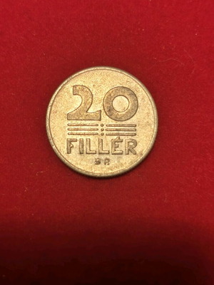 Hungarian coin 20 filler used