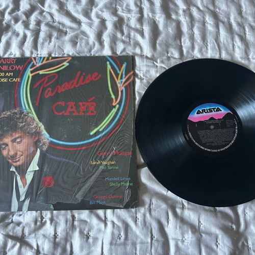 Barry Manilow Paradise Cafe vinyl record used, pop